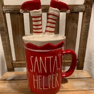 Rae Dunn SANTAS HELPER Mug With Feet